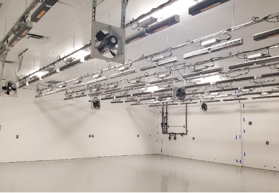 Indoor cannabis Flower room